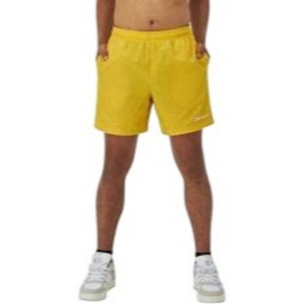 Champion Men's Nylon Shorts Yellow Size Small NEW WITH TAGS!